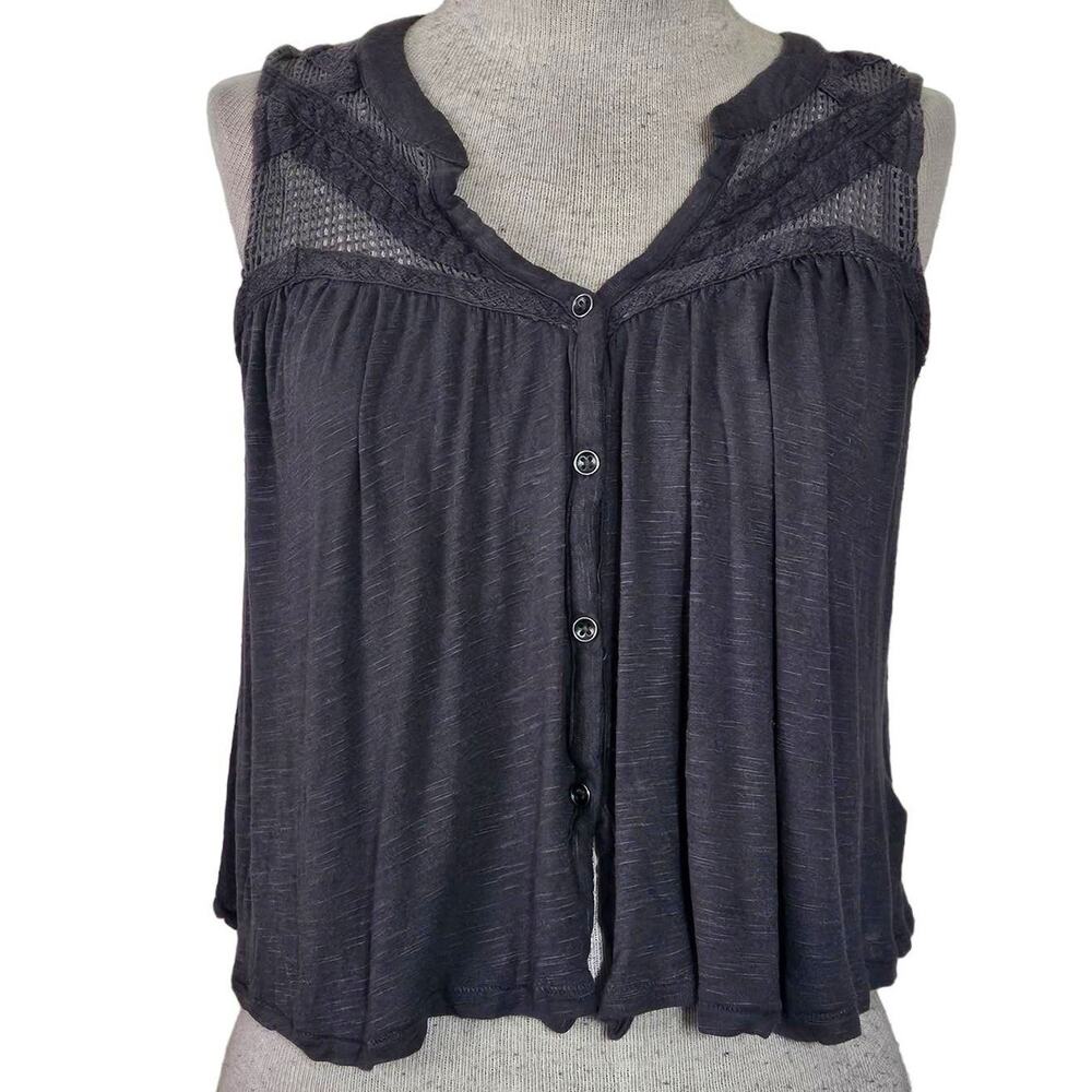 Gray Sleeveless Cropped Top Size XS